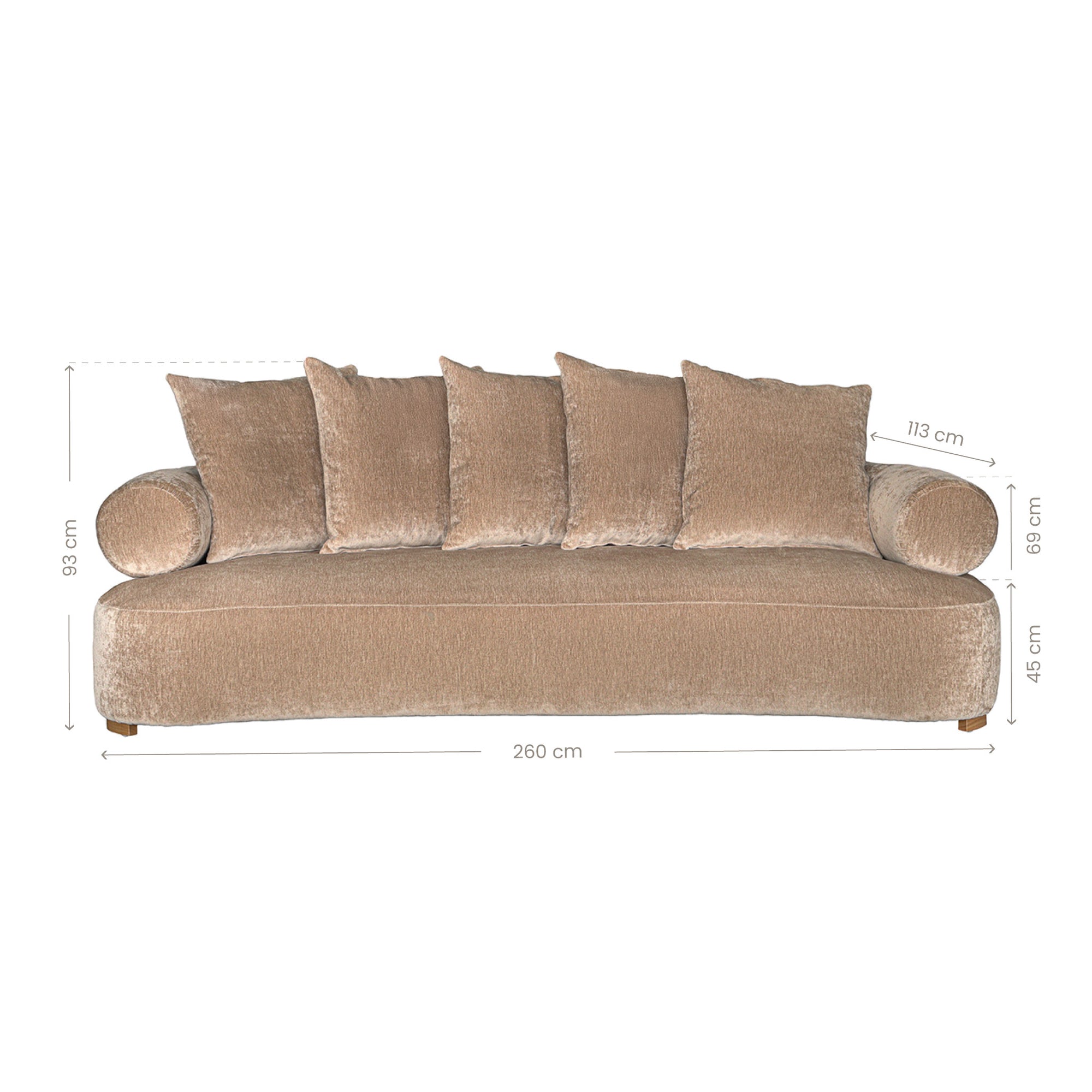 Soneva Sofa | Three Seater | Dolce Uniqwa Collections