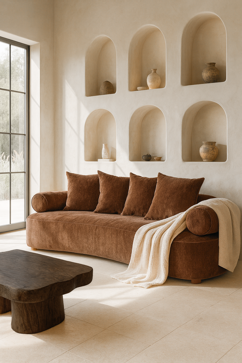 Soneva Sofa | Three Seater | Bronze Uniqwa Collections
