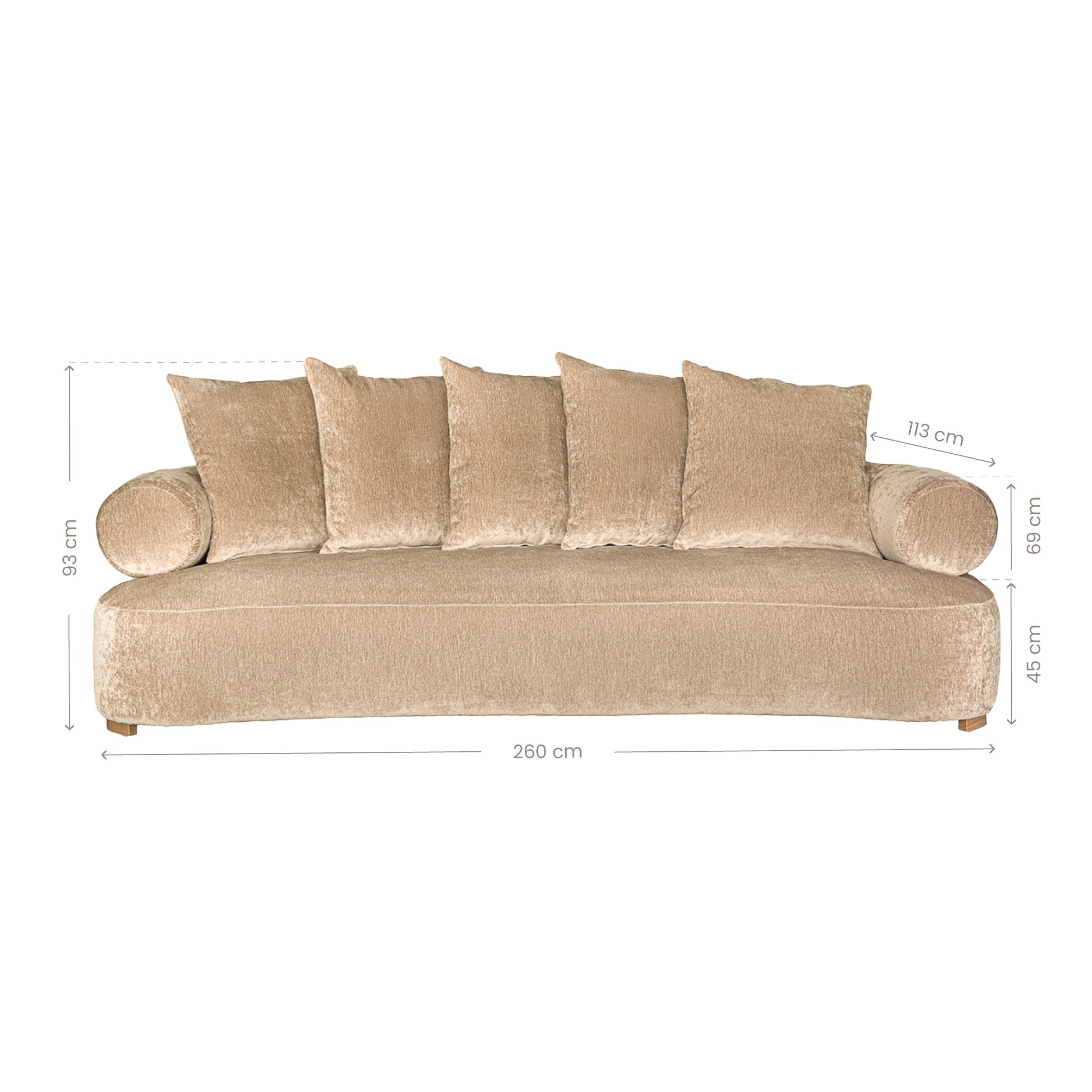 Soneva Sofa | Three Seater | Dolce Uniqwa Collections