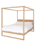 Strand Four Poster Bed | Natural King Uniqwa Collections