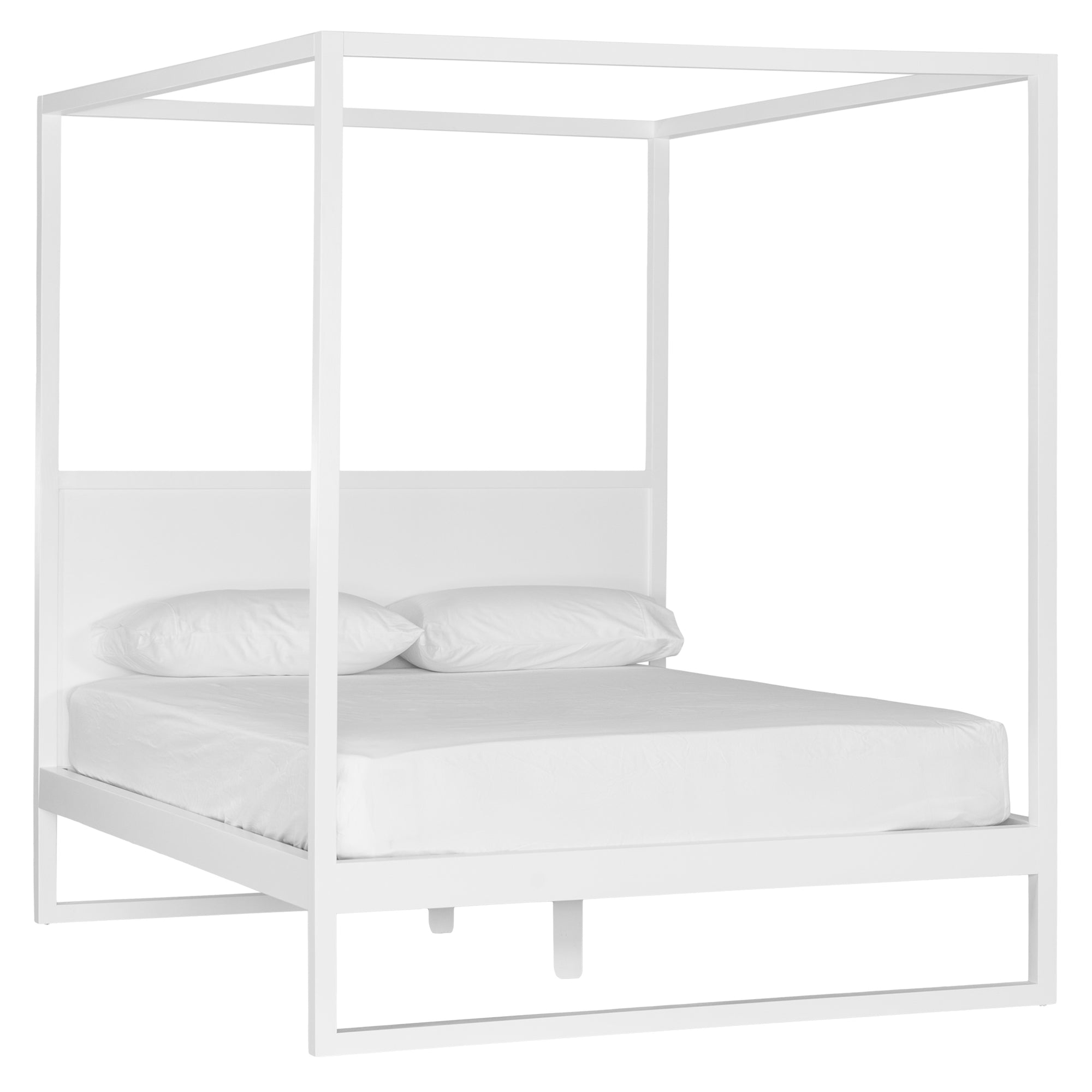 Strand Four Poster Bed | White Uniqwa Collections