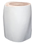 Log Stool White Uniqwa Collections