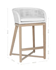 Tula Barchair | Polyrattan | White Uniqwa Collections