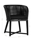 Tula Dining Chair | Black Uniqwa Collections