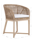 Tula Dining Chair | Natural Uniqwa Collections