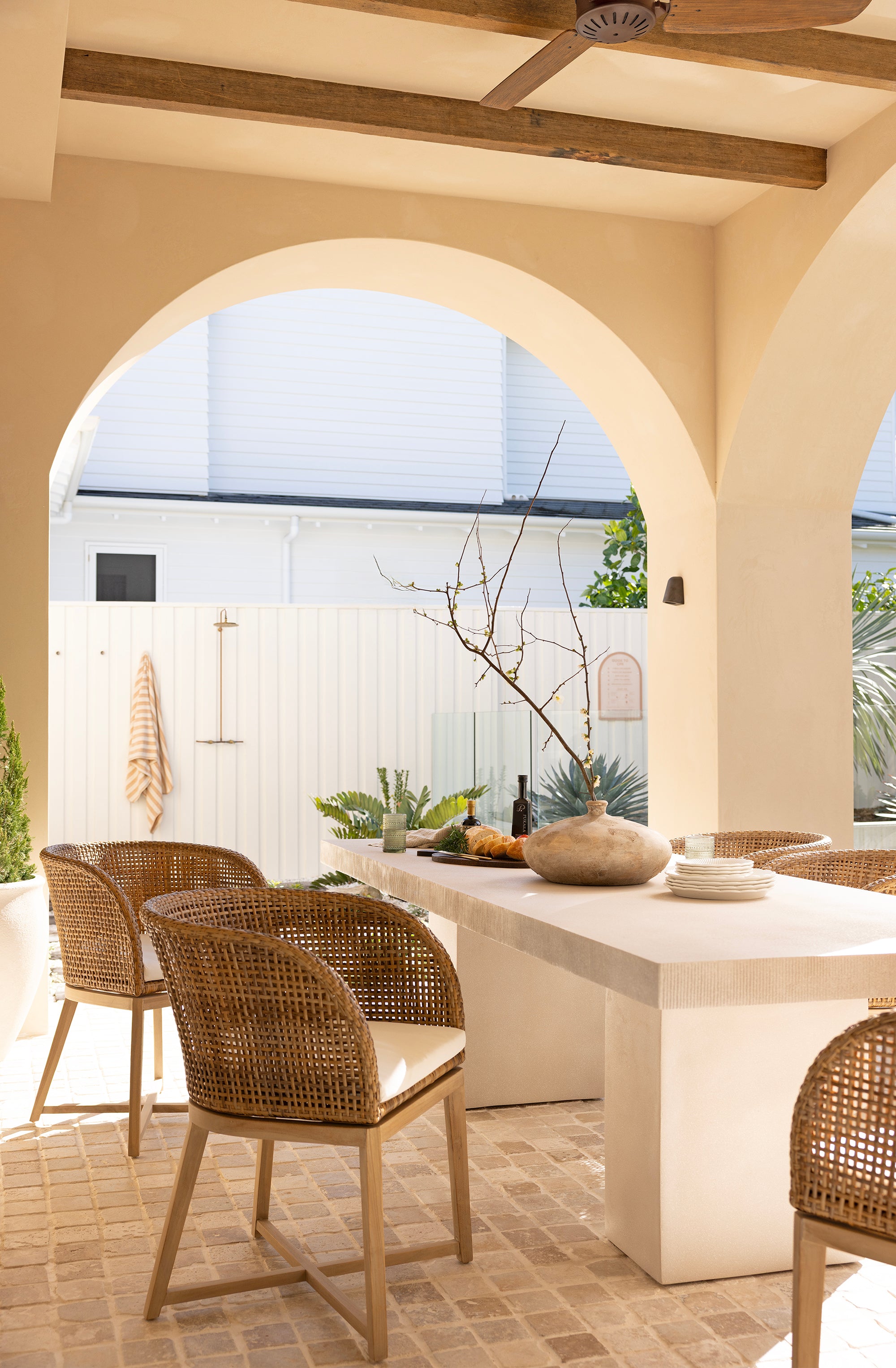 Tula Dining Chair | Polyrattan | Natural Uniqwa Collections