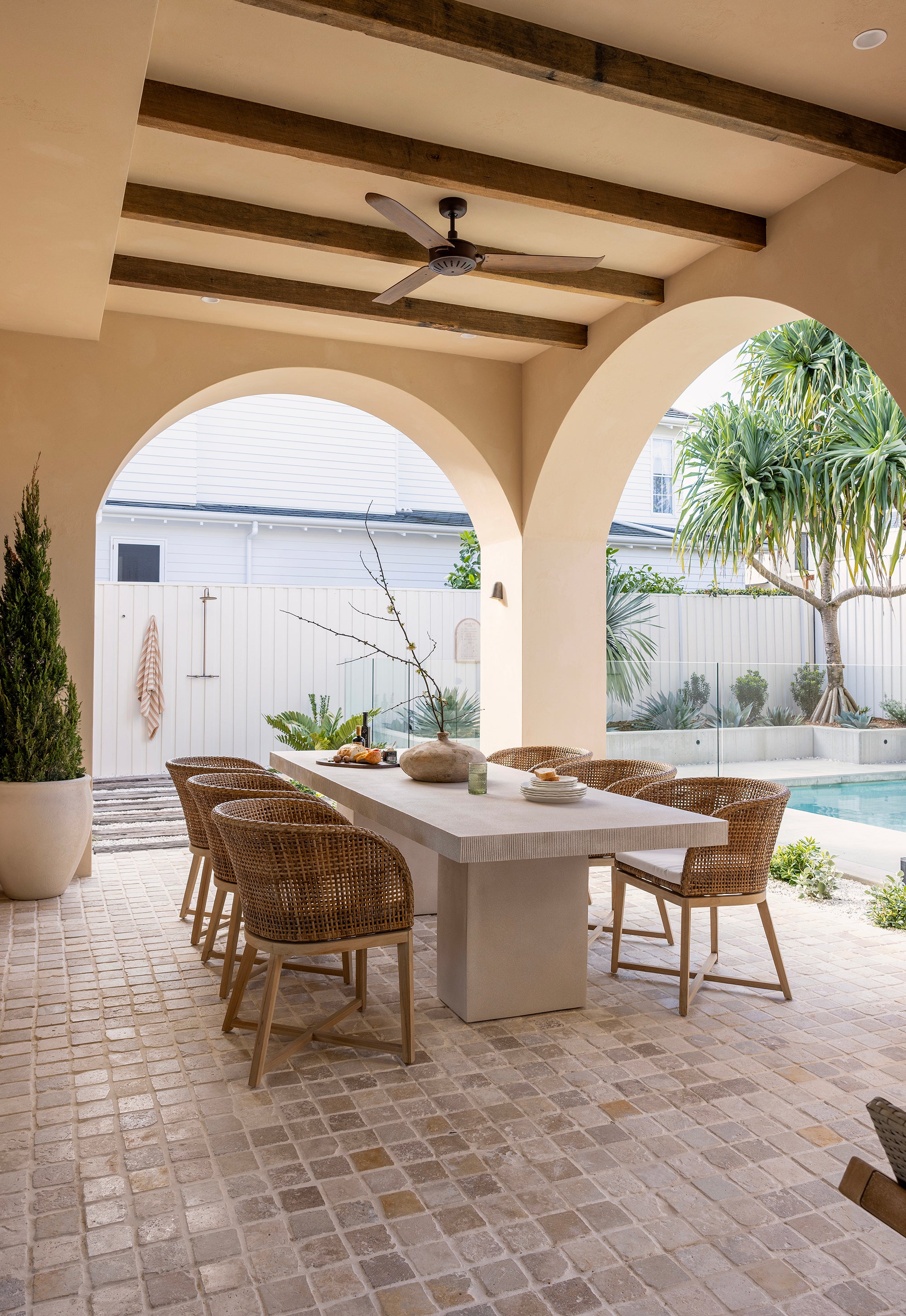 Tula Dining Chair | Polyrattan | Natural Uniqwa Collections