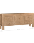 Yunnan Elm Buffet | Natural Uniqwa Collections