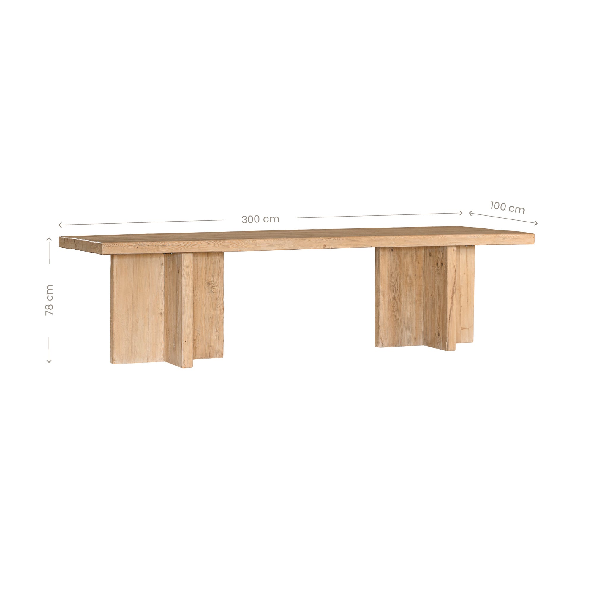 Zara Reclaimed Timber Dining Table Last Chance Collection