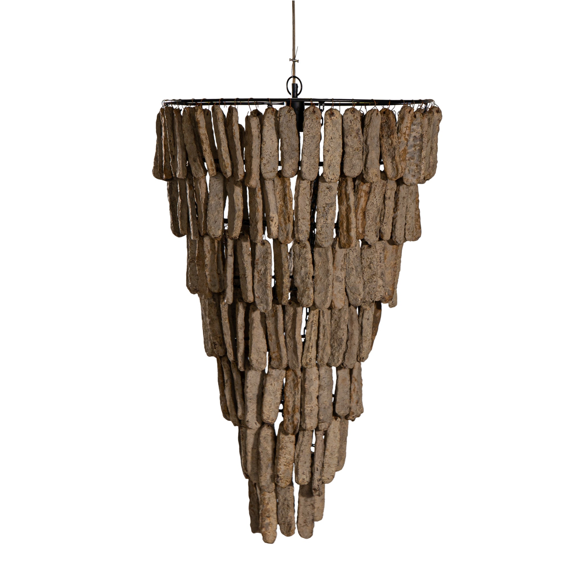 Zula Papier-Mâché Chandelier | Dark Roast Uniqwa Collections