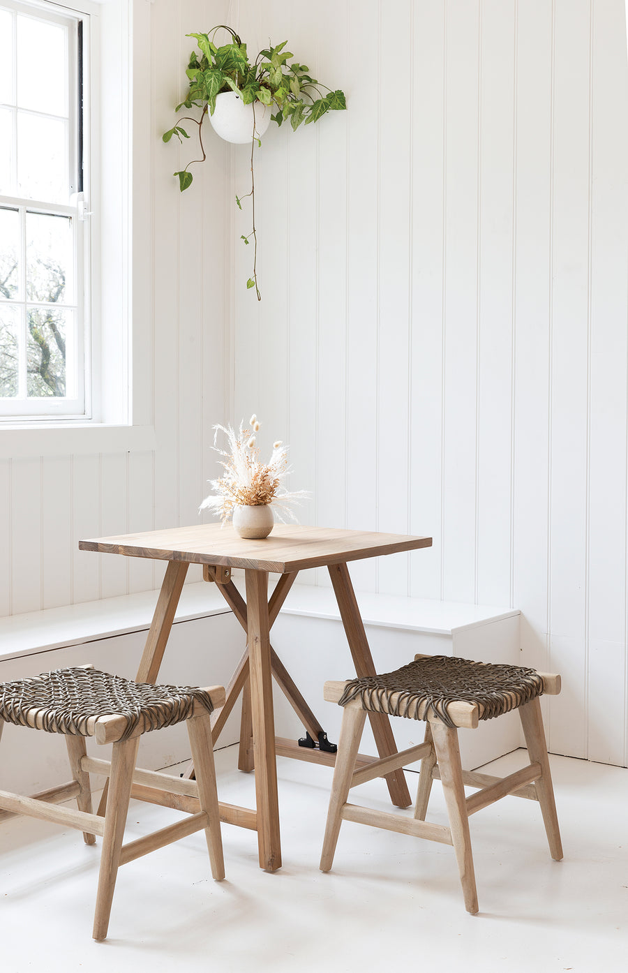 Aruba Café Dining Table | Reclaimed Teak - Uniqwa Collections wholesale furniture suppliers for interior designers australia