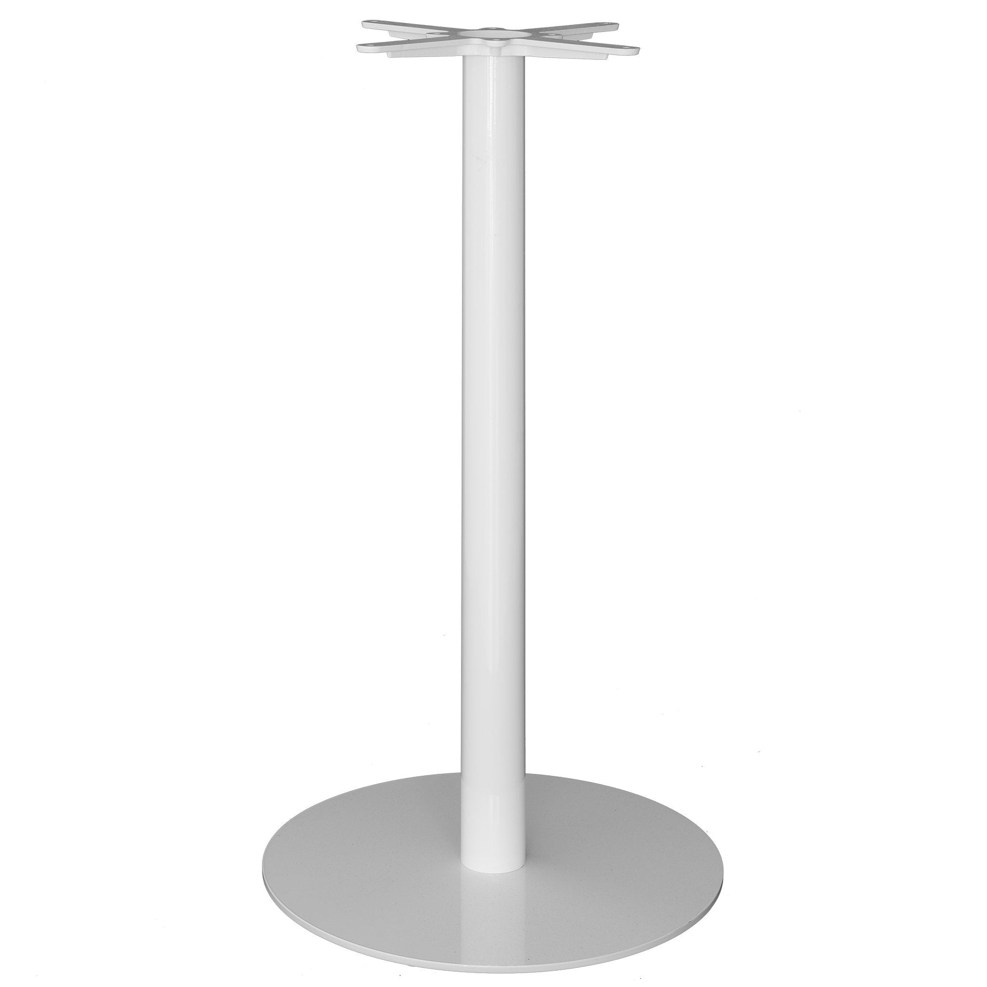 Palm Beach Table Top | Round Bar Table Base | White Uniqwa Collections