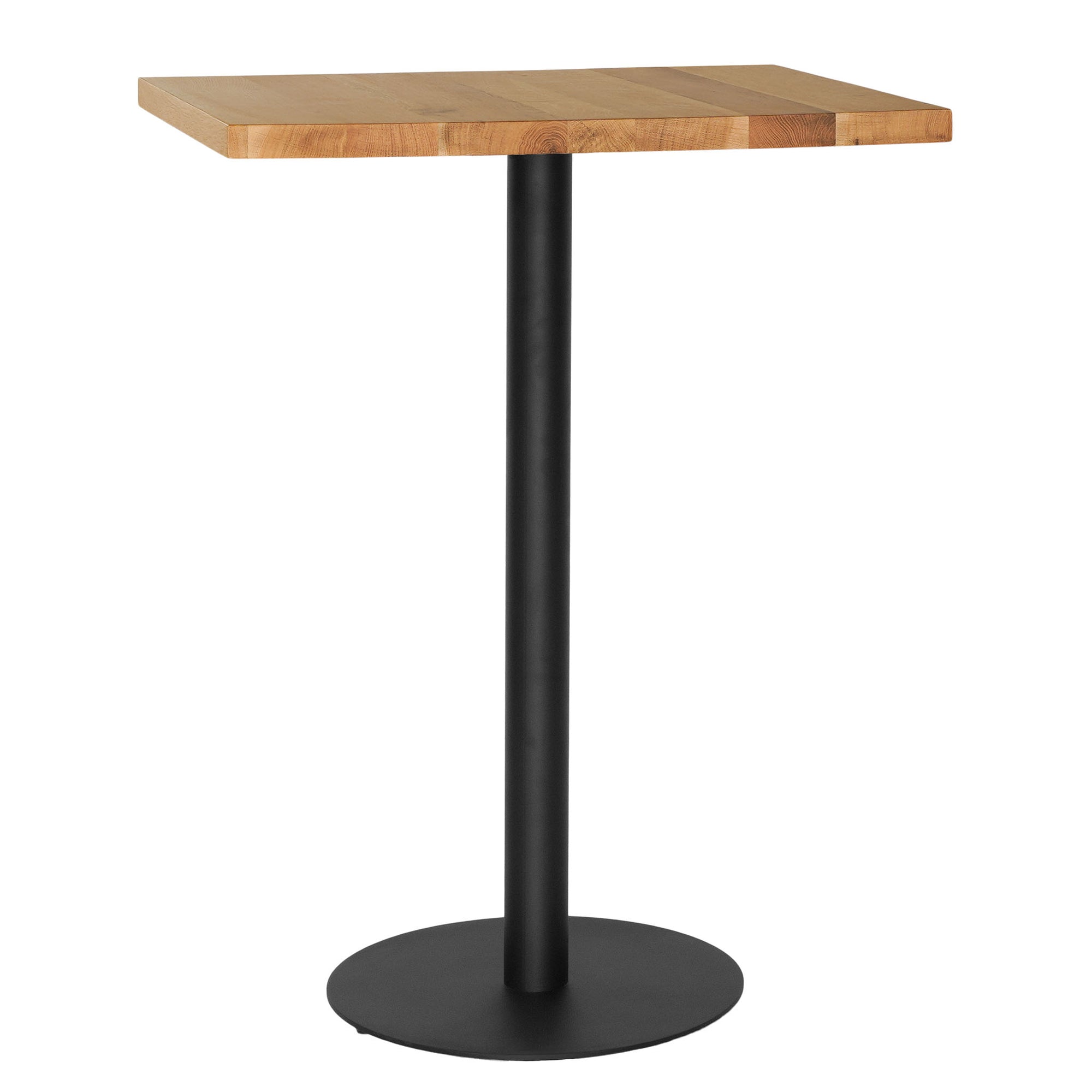 Casuarina Table Top | Square | Oak Bar Table Base | Black Uniqwa Collections