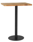 Casuarina Table Top | Square | Oak Bar Table Base | Black Uniqwa Collections