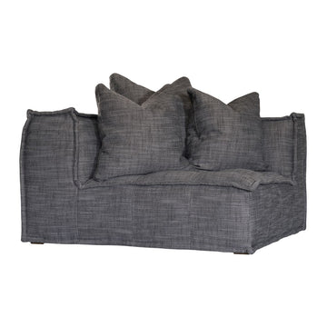 Denver Sofa Corner Seat | Dark Grey