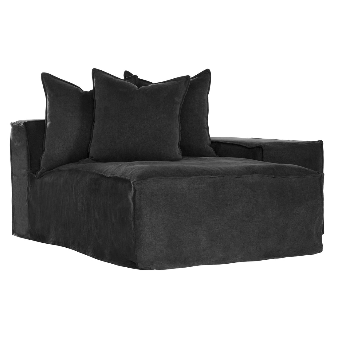 Hendrix Low Rider Sofa | Chaise Right Hand Arm