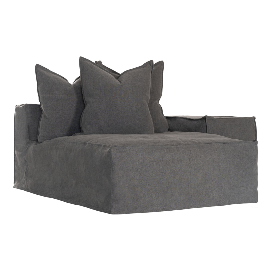 Hendrix Low Rider Sofa | Chaise Right Hand Arm