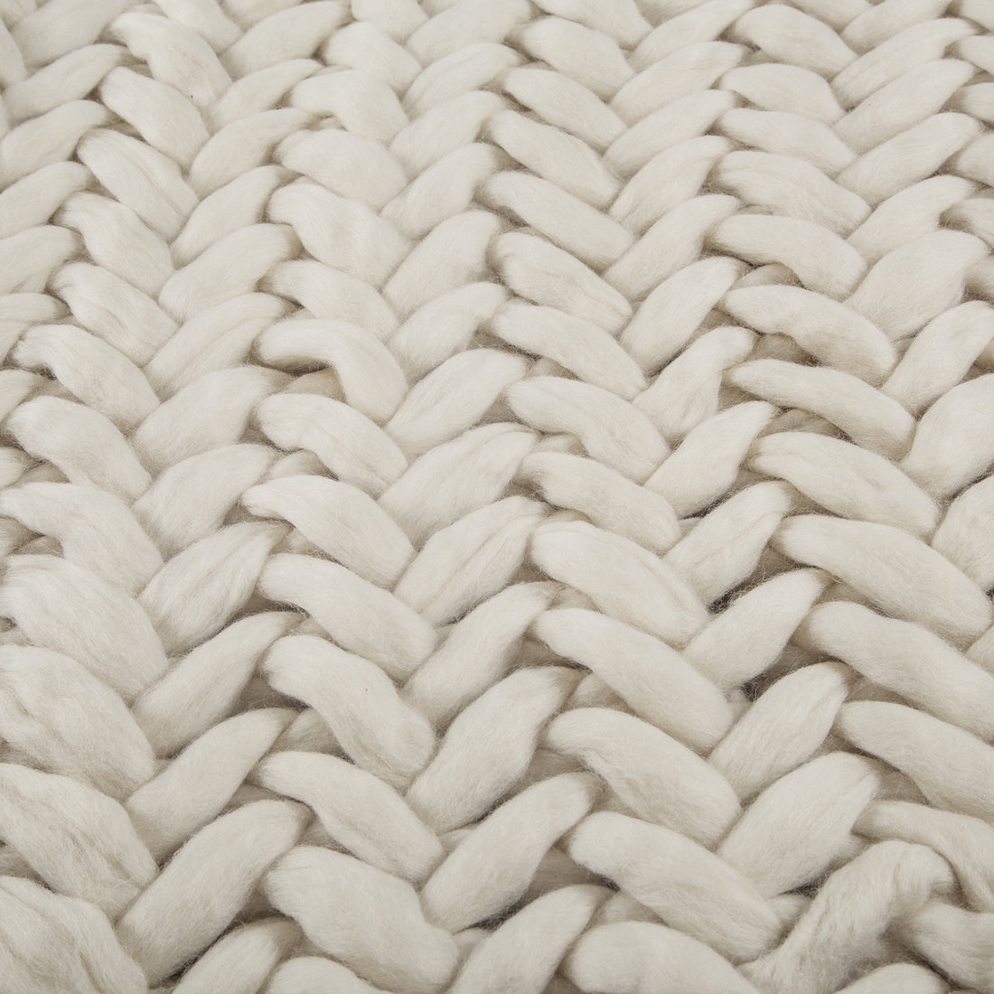 100% Organic Pure Wool Plaid | Herringbone Stitch | Cream - Uniqwa Collections wholesale furniture suppliers for interior designers australia