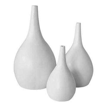 Inkosi Vase | White - Uniqwa Collections wholesale furniture suppliers for interior designers australia