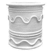 Kubu Terracotta Pot | White