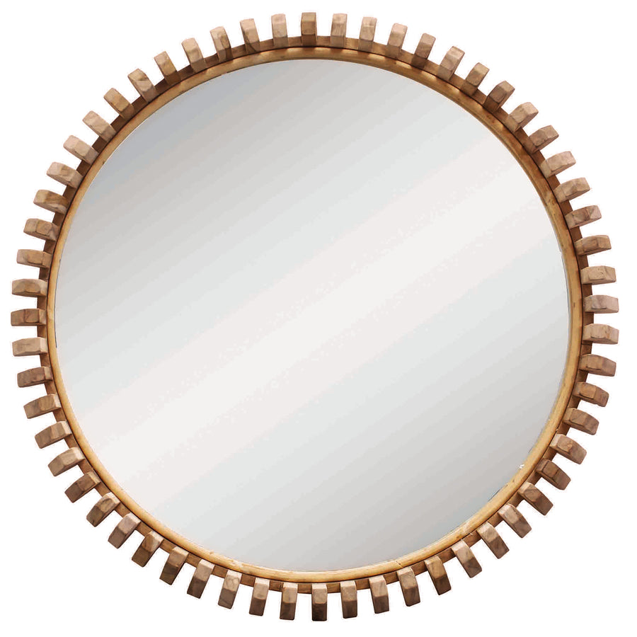 Lindi Round Mirror | Natural