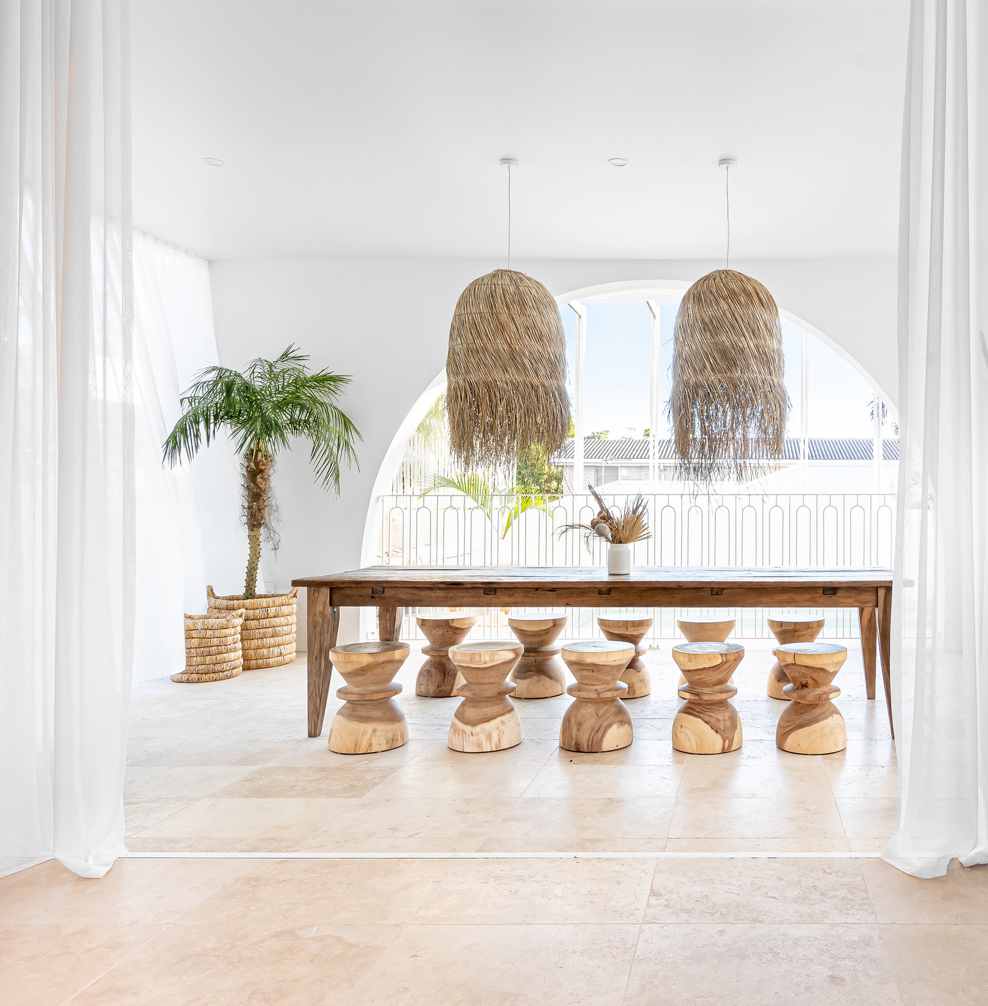 Luleka Stool | Natural Uniqwa Collections