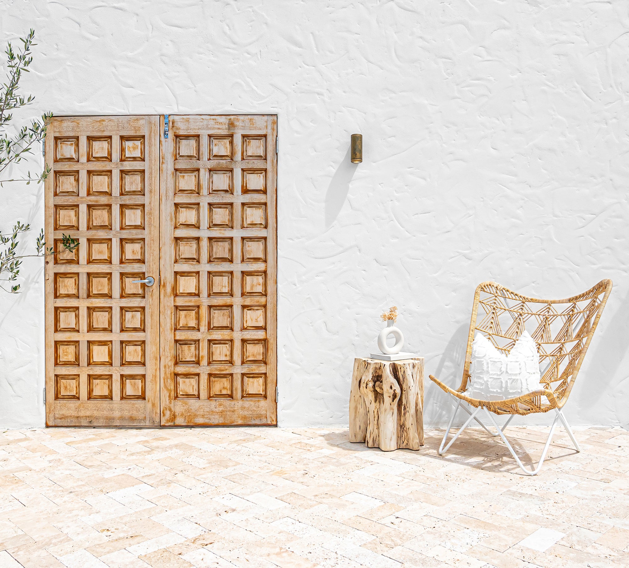 Malani Side Table | Natural Uniqwa Collections