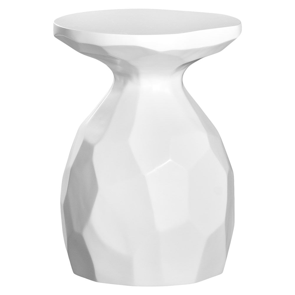 Mokolo Stool | White Resin Uniqwa Collections
