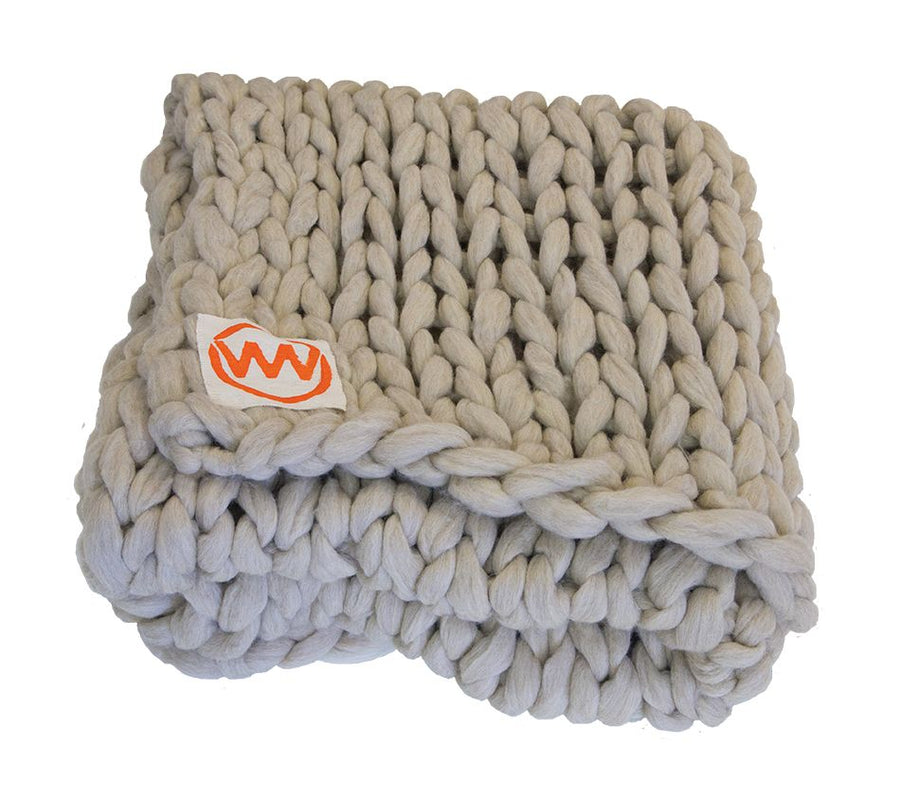 100% Organic Pure Wool Plaid | Natural