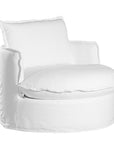 Sabora Swivel Chair | White Uniqwa Collections
