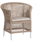 Sanctuary Outdoor Dining Chair | Natural with White Legs Uniqwa Collections