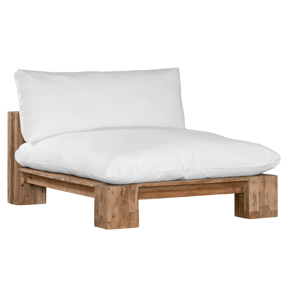 Simbah Sofa Cover Chaise | Luxury White Uniqwa x Lauren Eloise