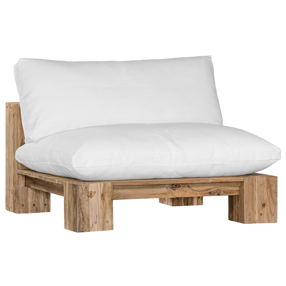 Simbah Sofa Cover Single Seater | Luxury White Uniqwa x Lauren Eloise