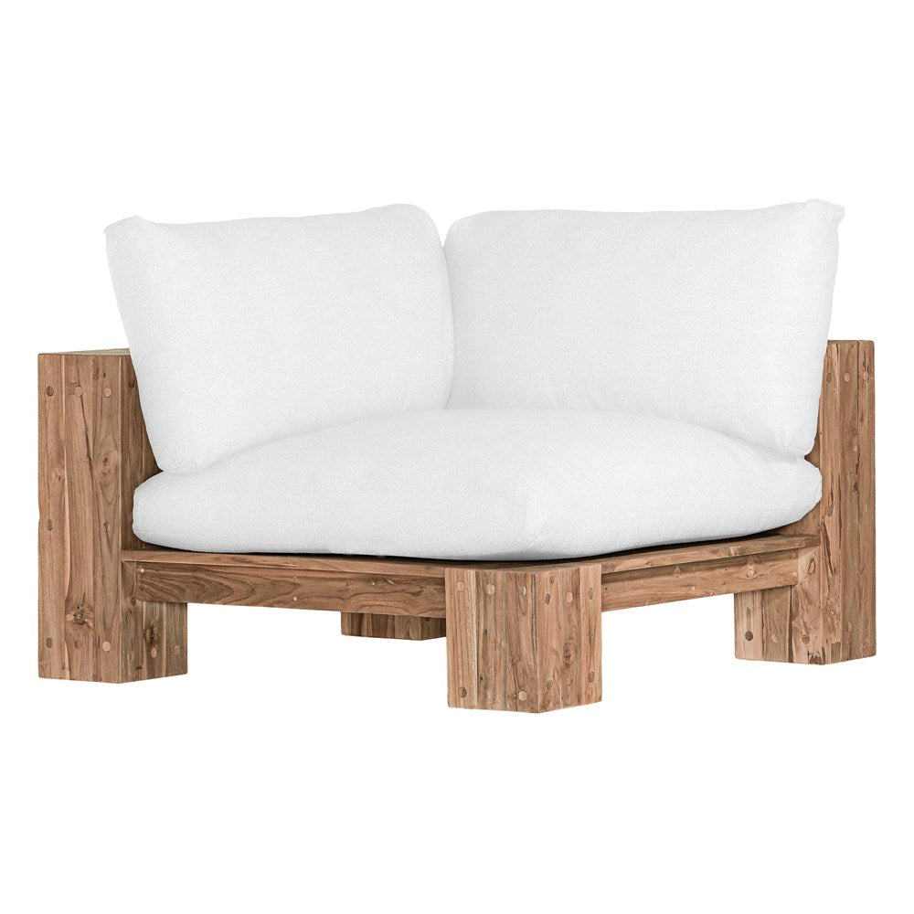 Simbah Sofa Cover Corner | Luxury White Uniqwa x Lauren Eloise