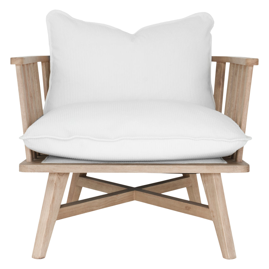 Skukuza Occasional Chair | White Corduroy
