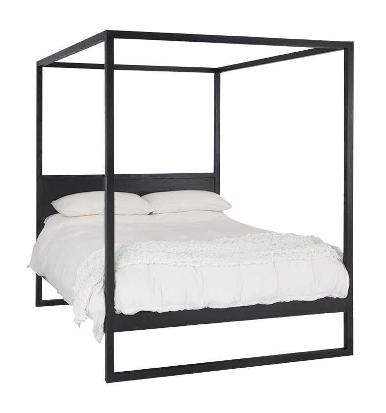 Strand Four Poster Bed | Black King Uniqwa Collections