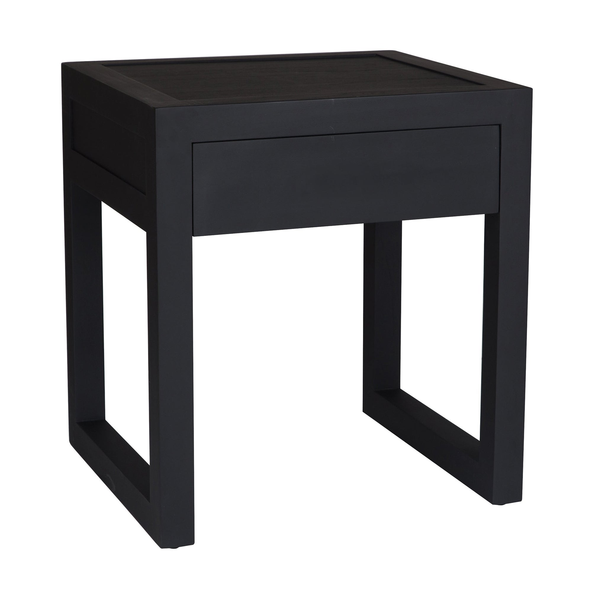 Strand Pedestal Bedside | Black Uniqwa Collections