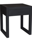 Strand Pedestal Bedside | Black Uniqwa Collections