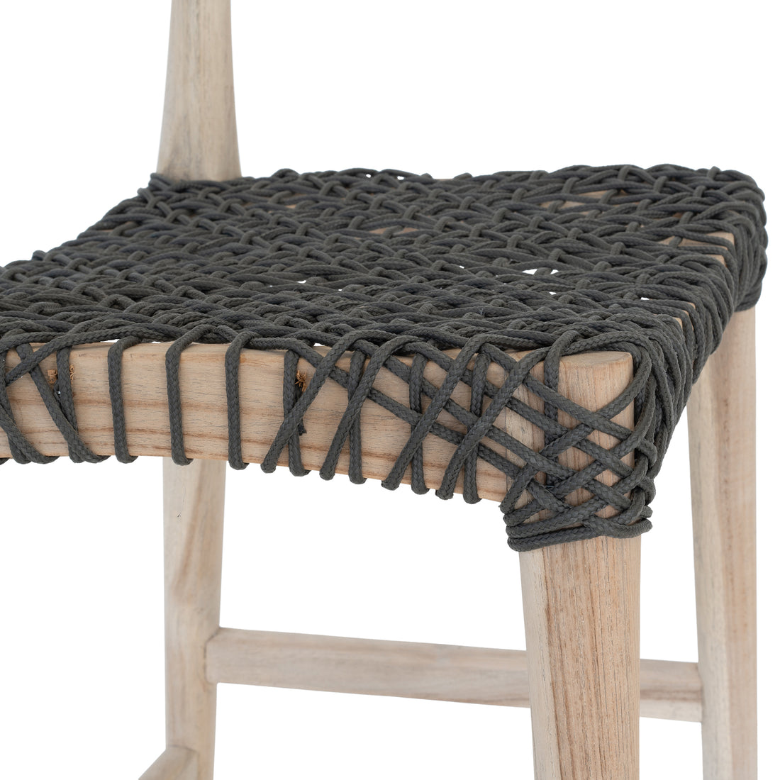 Sweni Horn Dining Chair | Charcoal | Rope