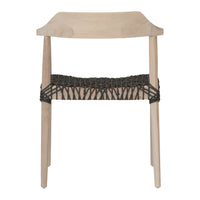 Sweni Horn Armchair | Charcoal | Rope