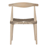 Sweni Horn Dining Chair | Taupe | Rope