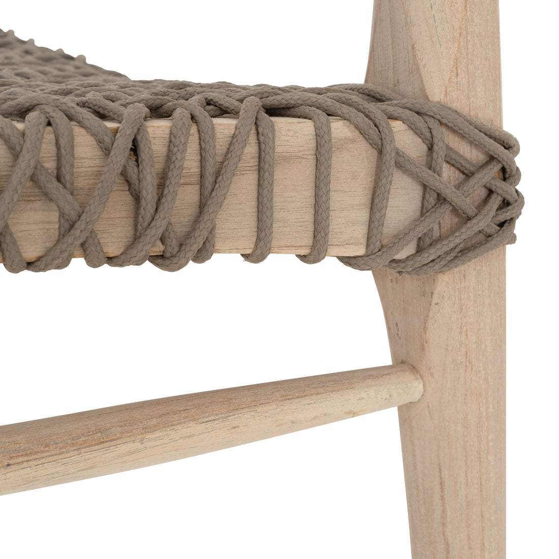 Sweni Horn Dining Chair | Taupe | Rope