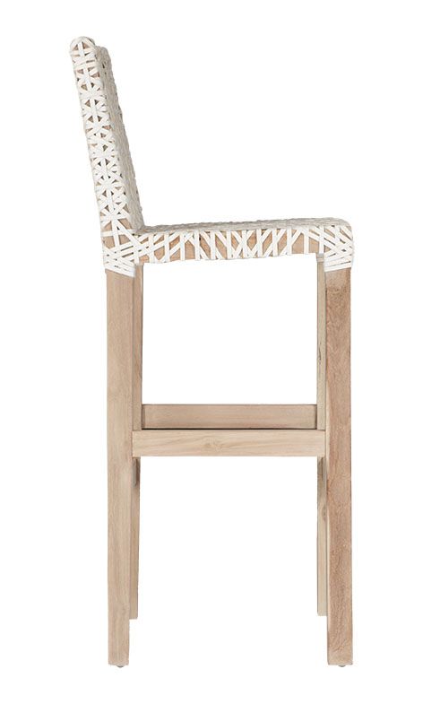 Sweni Barchair | White | Leather