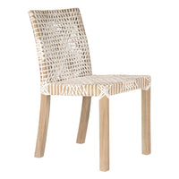 Sweni Dining Chair | White | Leather