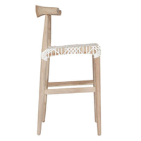 Sweni Horn Barchair | White | Leather