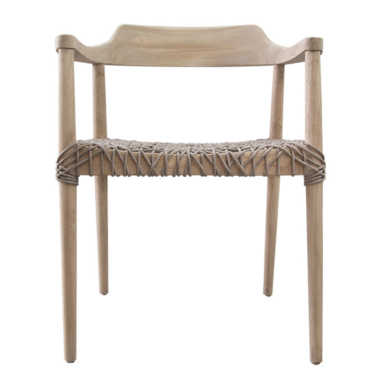 Sweni Horn Armchair | Taupe | Rope