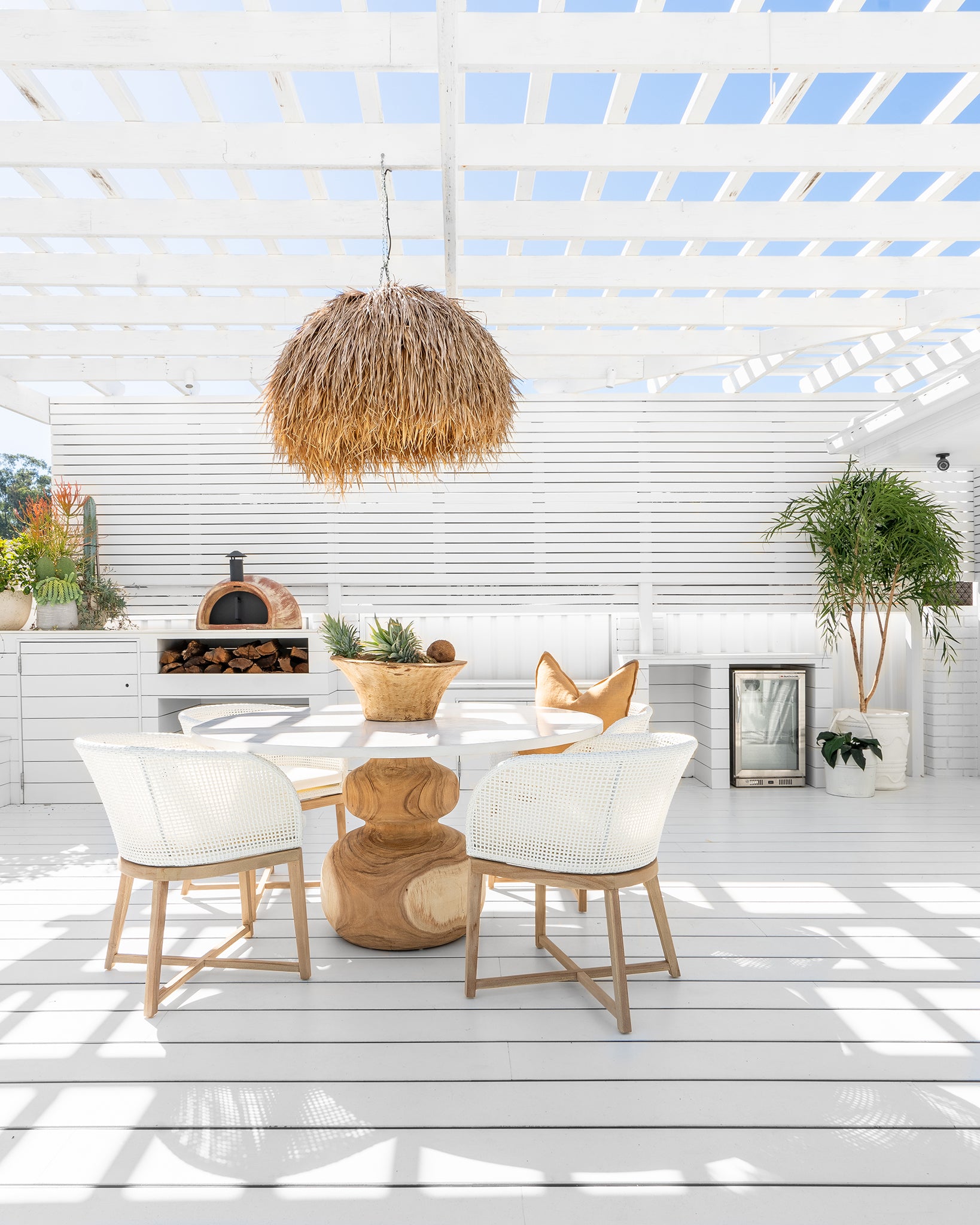 Tula Dining Chair | Polyrattan | White Uniqwa Collections