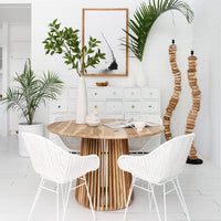 Angola Dining Chair | White - Uniqwa Collections wholesale furniture suppliers for interior designers australia