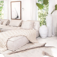 100% Organic Pure Wool Cowrug | Natural - Uniqwa Collections wholesale furniture suppliers for interior designers australia