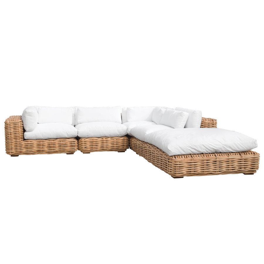 Zulu Modular Sofa | Ottoman | White